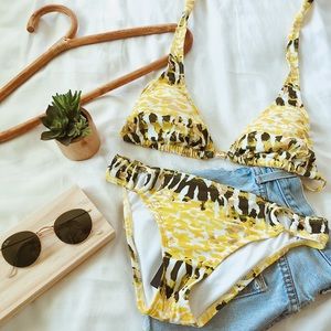 NWT↠Guess Yellow Bikini